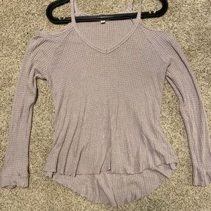 Mauve Waffle Long Sleeve